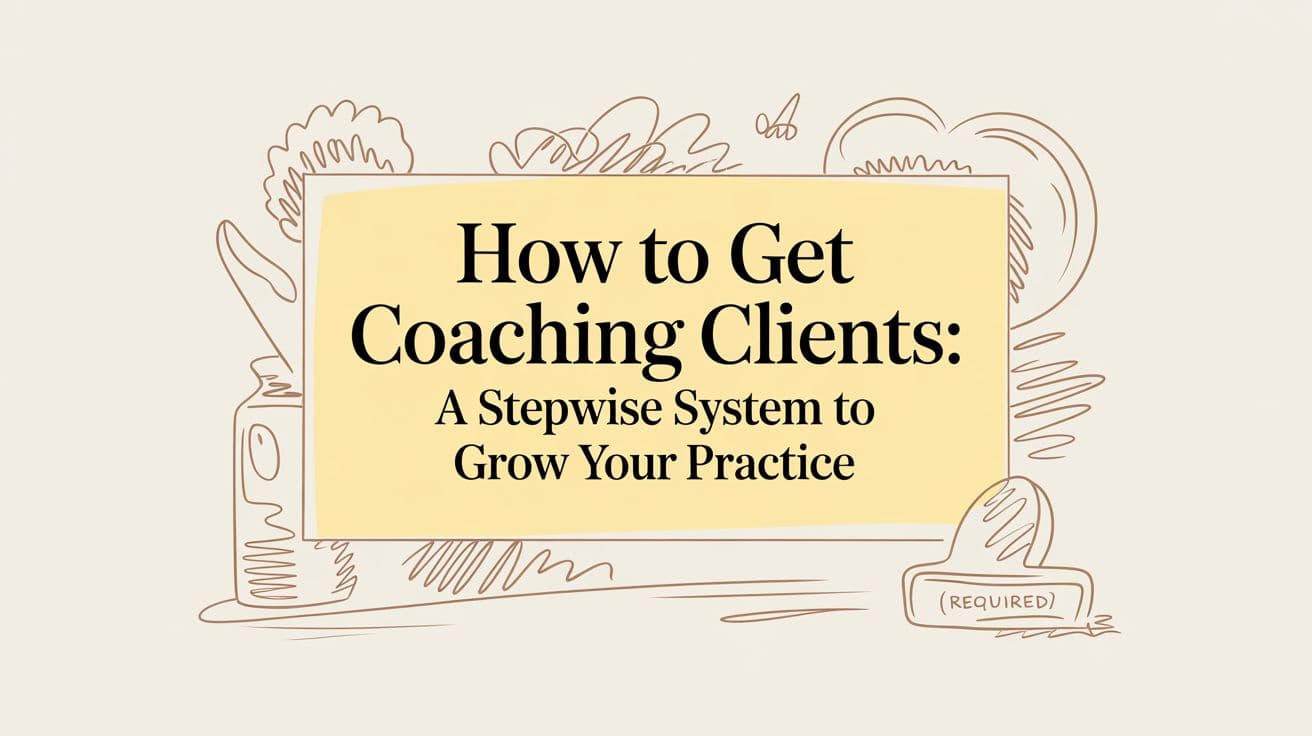 How to Get Coaching Clients: A Stepwise System to Grow Your Practice