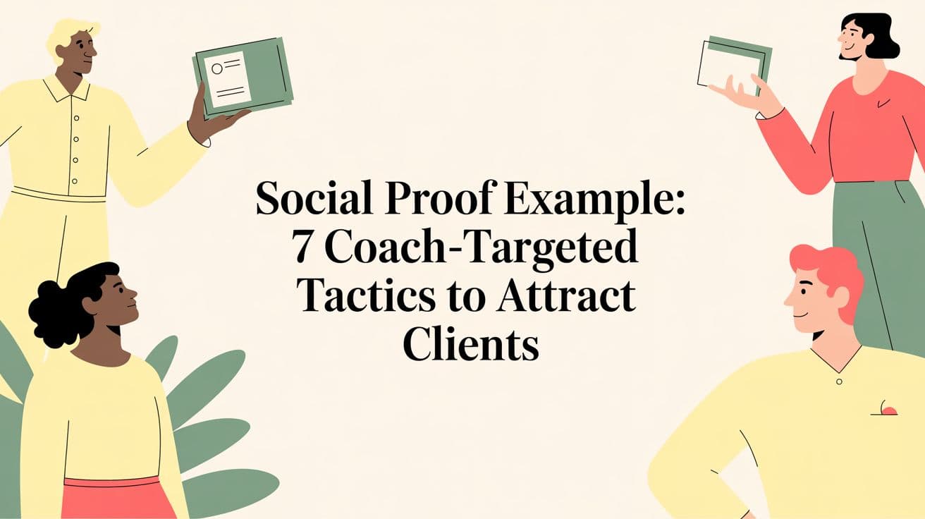 Social proof example: 7 Coach-Targeted Tactics to Attract Clients