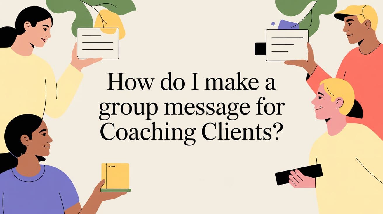 How Do I Make a Group Message for Coaching Clients?