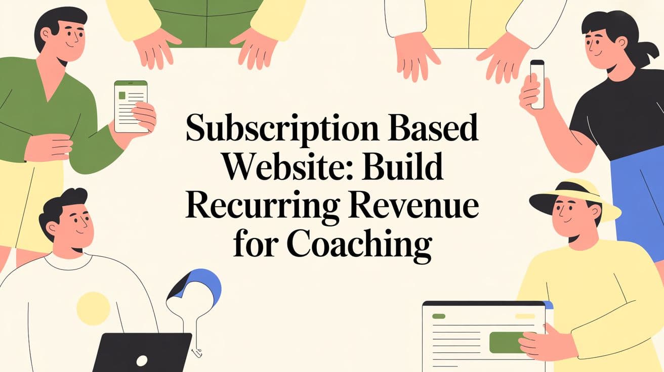 Subscription Based Website: Build Recurring Revenue for Your Coaching Business