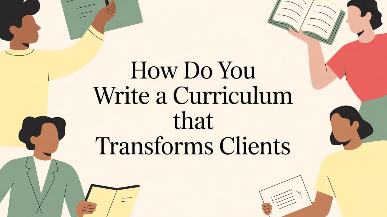 How Do You Write a Curriculum That Transforms Clients