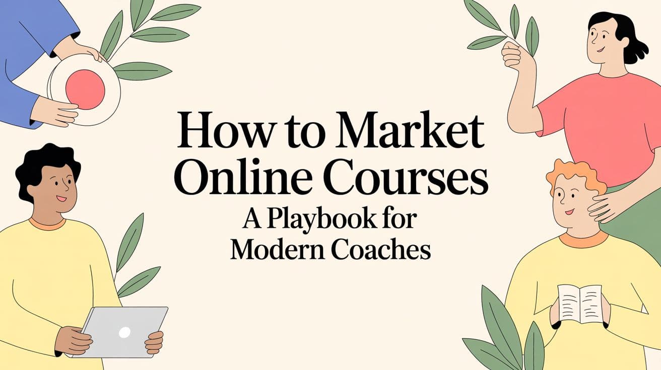 How to Market Online Courses A Playbook for Modern Coaches