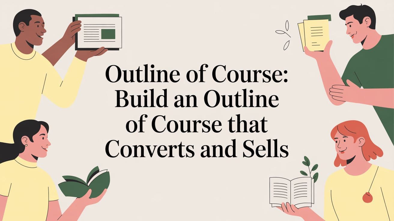 Outline of Course: Build an outline of course That Converts and Sells
