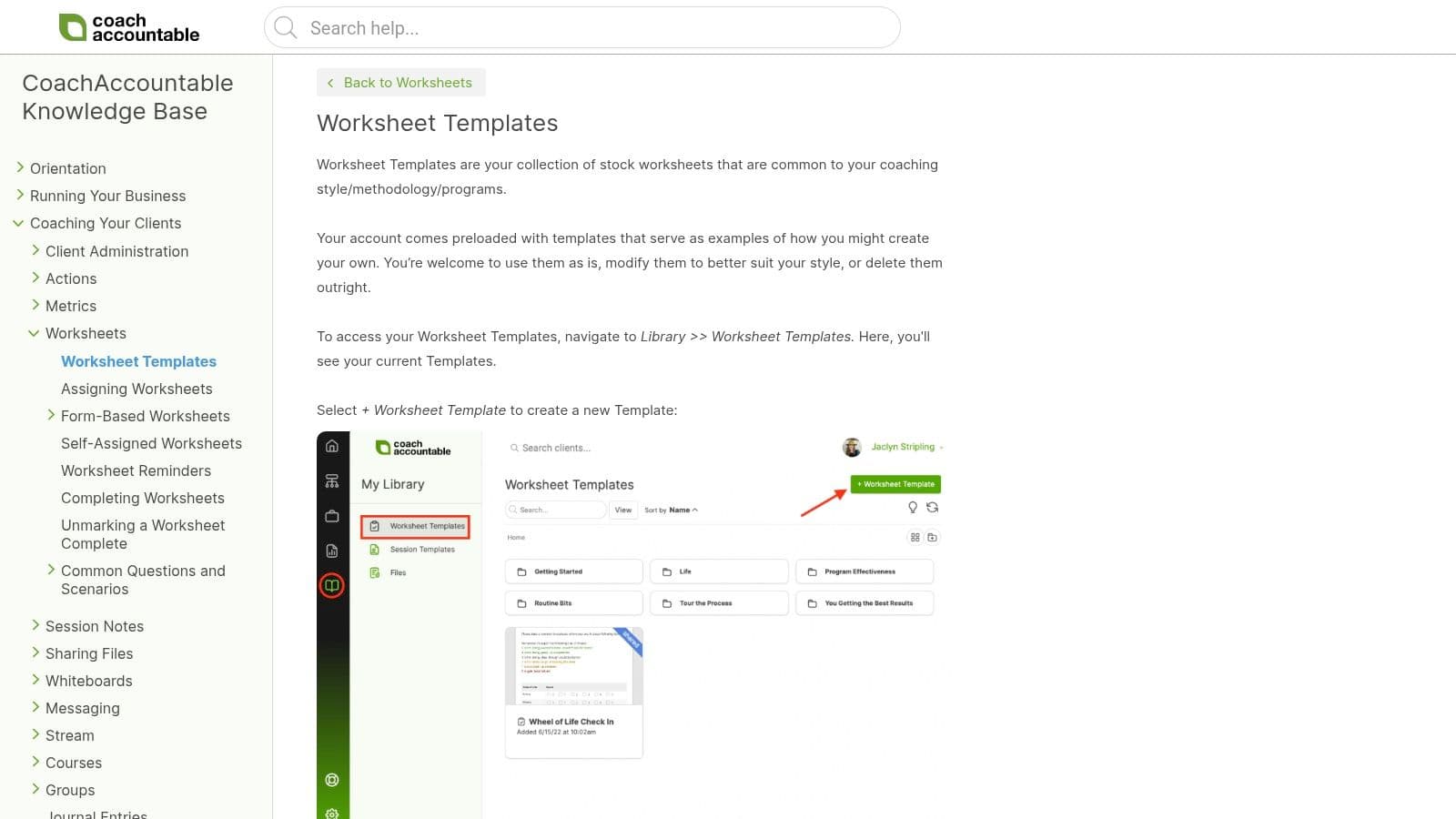 CoachAccountable – Worksheet, Session Note, and Agreement Templates